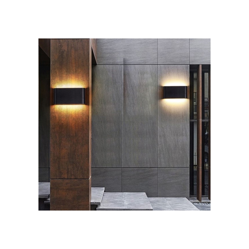 Applique a LED da esterno FLOW 2xLED/6W/230V IP54 3000K nero