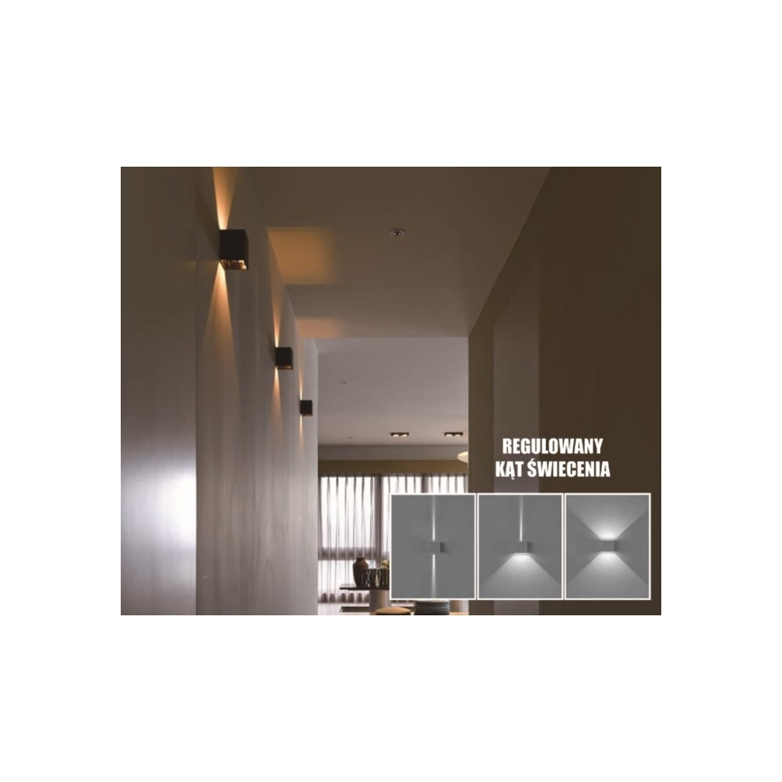Applique a LED da esterno KREON 2xLED/3W/230V IP54 4000K nero