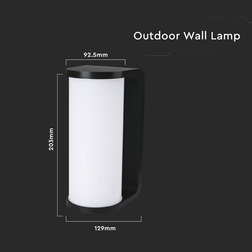 Applique a LED da esterno LED/12W/230V 3000/4200/6500K IP65 nero