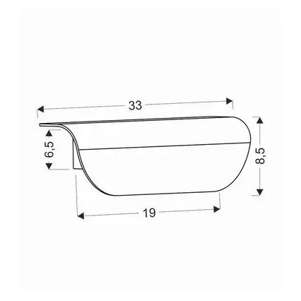 Applique a LED da esterno LED/12W/230V IP65 nero