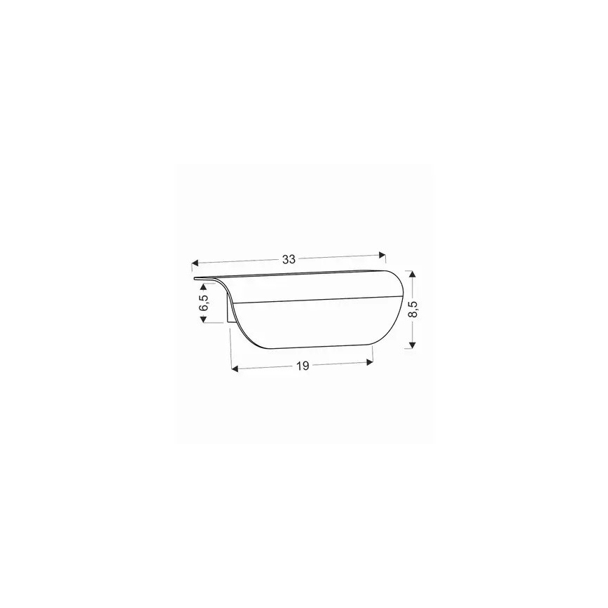 Applique a LED da esterno LED/12W/230V IP65 nero