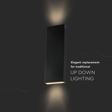 Applique a LED da esterno LED/8W/230V 4000K IP65 nero