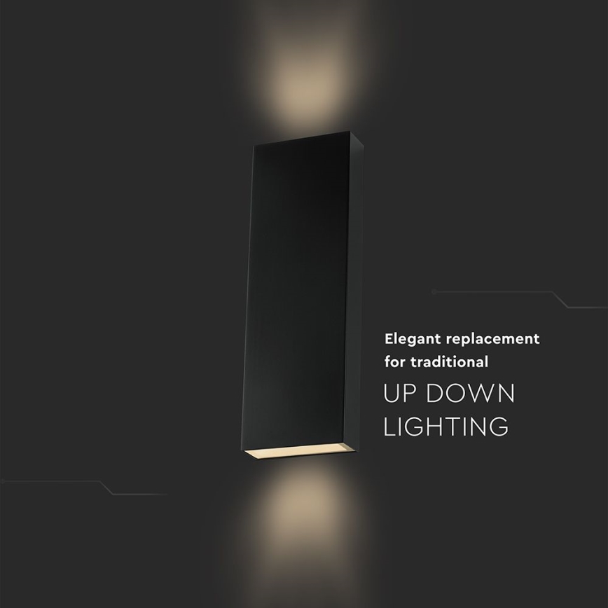 Applique a LED da esterno LED/8W/230V 4000K IP65 nero