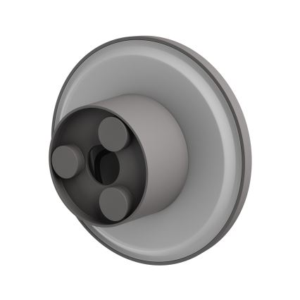 Applique a LED da esterno PIATTA LED/12W/230V 3000/4000/6000K diametro 18 cm IP44 grigio