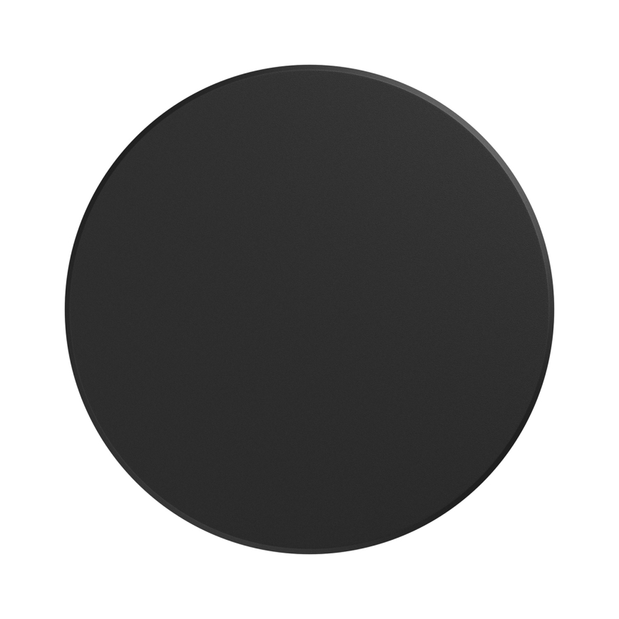 Applique a LED da esterno PIATTA LED/12W/230V 3000/4000/6000K diametro 18 cm IP44 nero