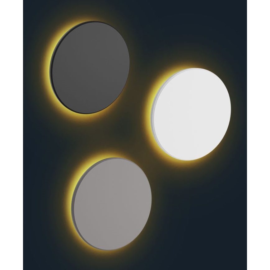 Applique a LED da esterno PIATTA LED/9W/230V 3000/4000/6000K diametro 12 cm IP44 bianco