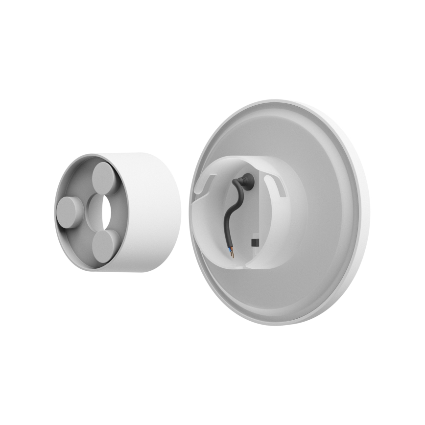 Applique a LED da esterno PIATTA LED/9W/230V 3000/4000/6000K diametro 12 cm IP44 bianco