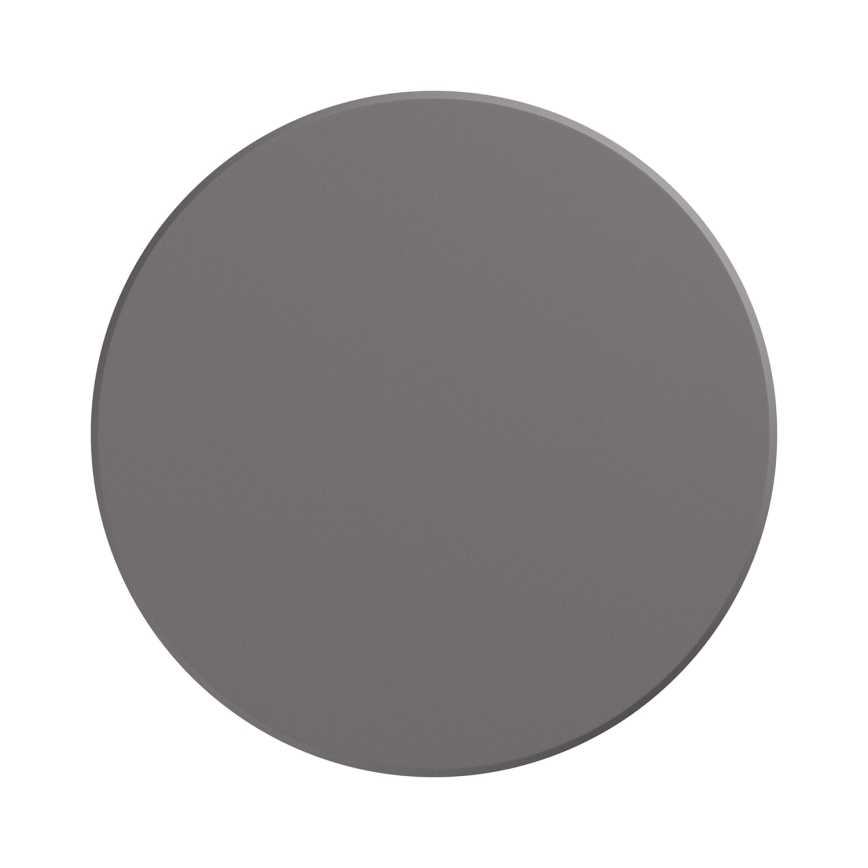 Applique a LED da esterno PIATTA LED/9W/230V 3000/4000/6000K diametro 12 cm IP44 grigio