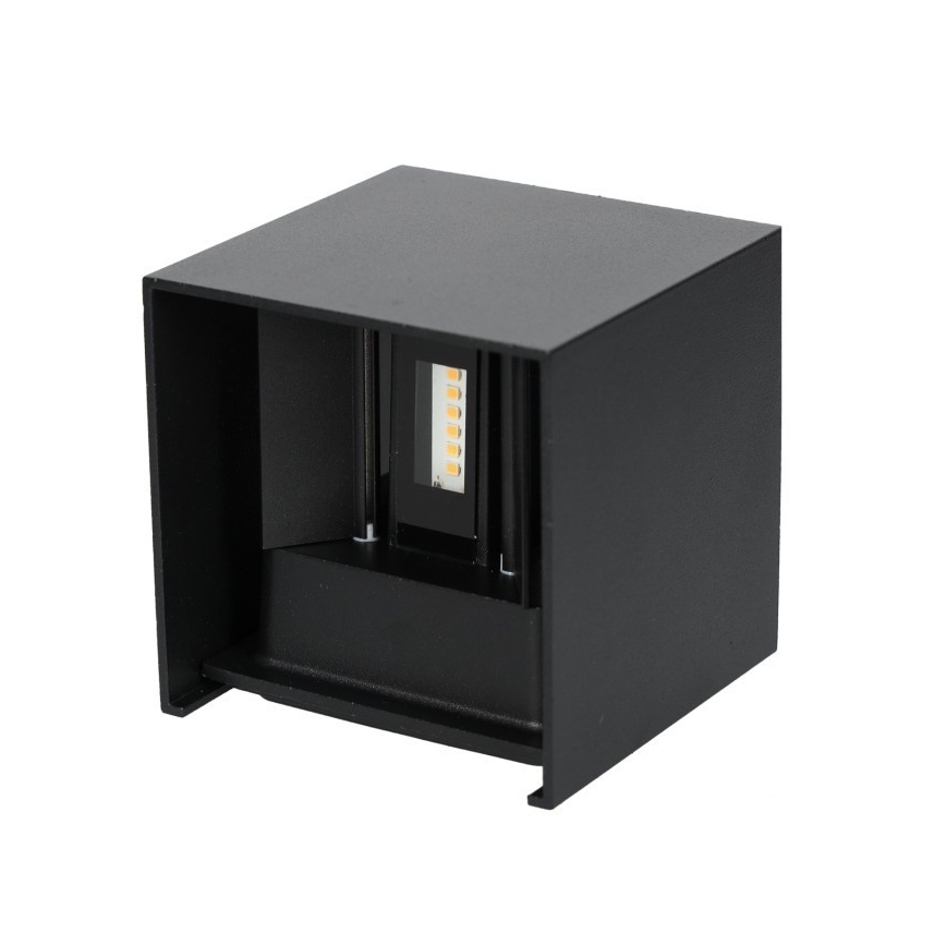 Applique a LED da esterno QUERK 2xLED/3W/230V 3000K IP54 nero