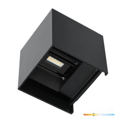 Applique a LED da esterno QUERK 2xLED/3W/230V 3000K IP54 nero