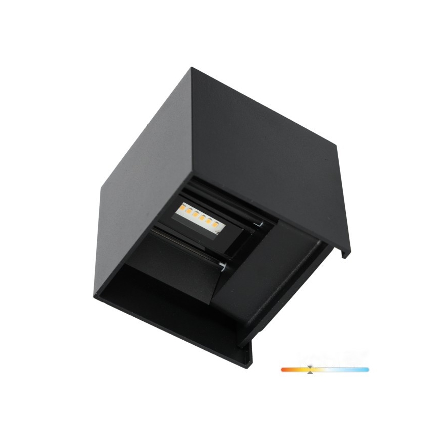 Applique a LED da esterno QUERK 2xLED/3W/230V 3000K IP54 nero