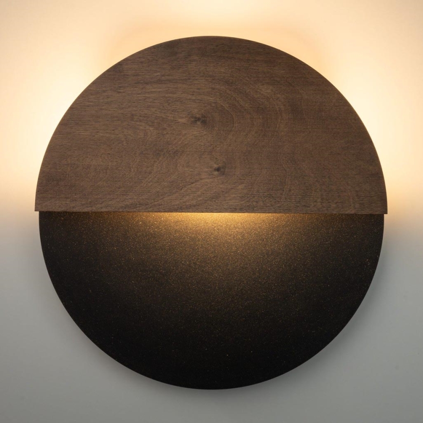 Applique a LED LUNA LED/7W/230V diametro 36 cm nero/marrone