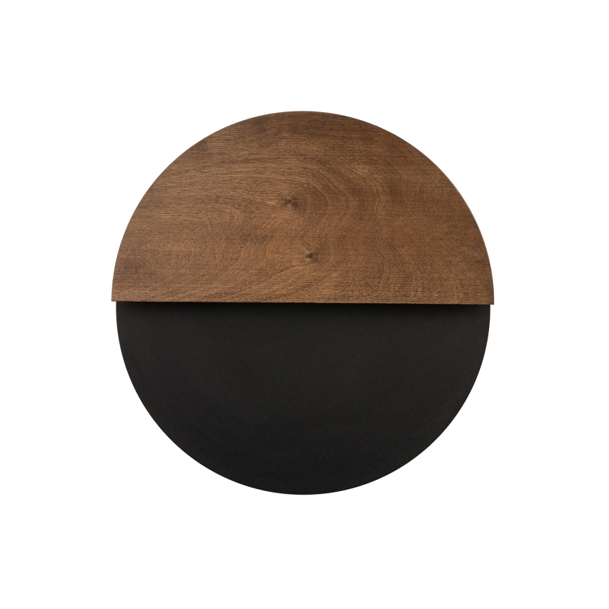 Applique a LED LUNA LED/7W/230V diametro 36 cm nero/marrone