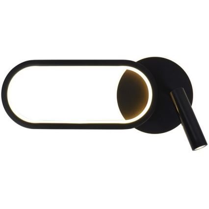 Applique a LED MONET LED/13W/230V + LED/2W 3000/4000/6000K nero