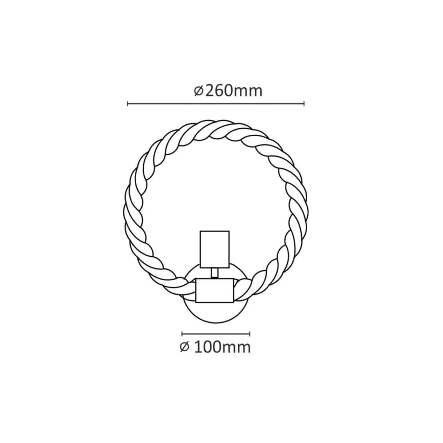 Applique a LED ROPE ARTHUR 1xE27/10W/230V