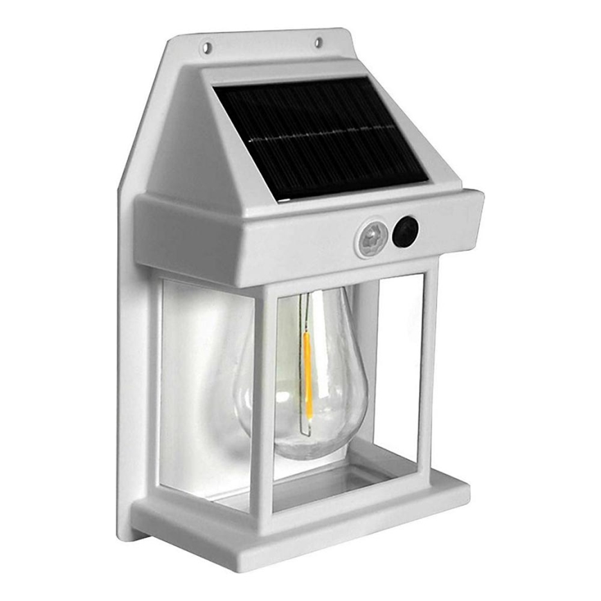 Applique a LED solare con sensore LANTER LED/1W/3,7V IP44 bianco