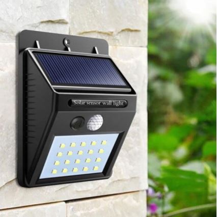 Applique a LED solare con sensore LED/0,55W/3,7V 1200 mAh IP65