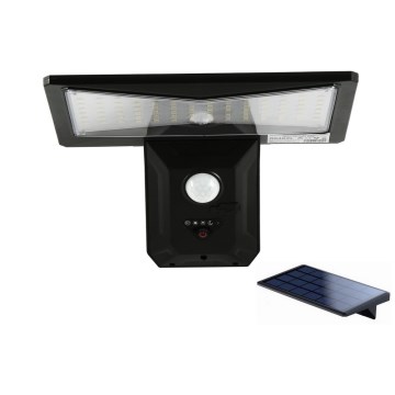 Applique a LED solare con sensore LED/2,6W/5,5V IP65 nero