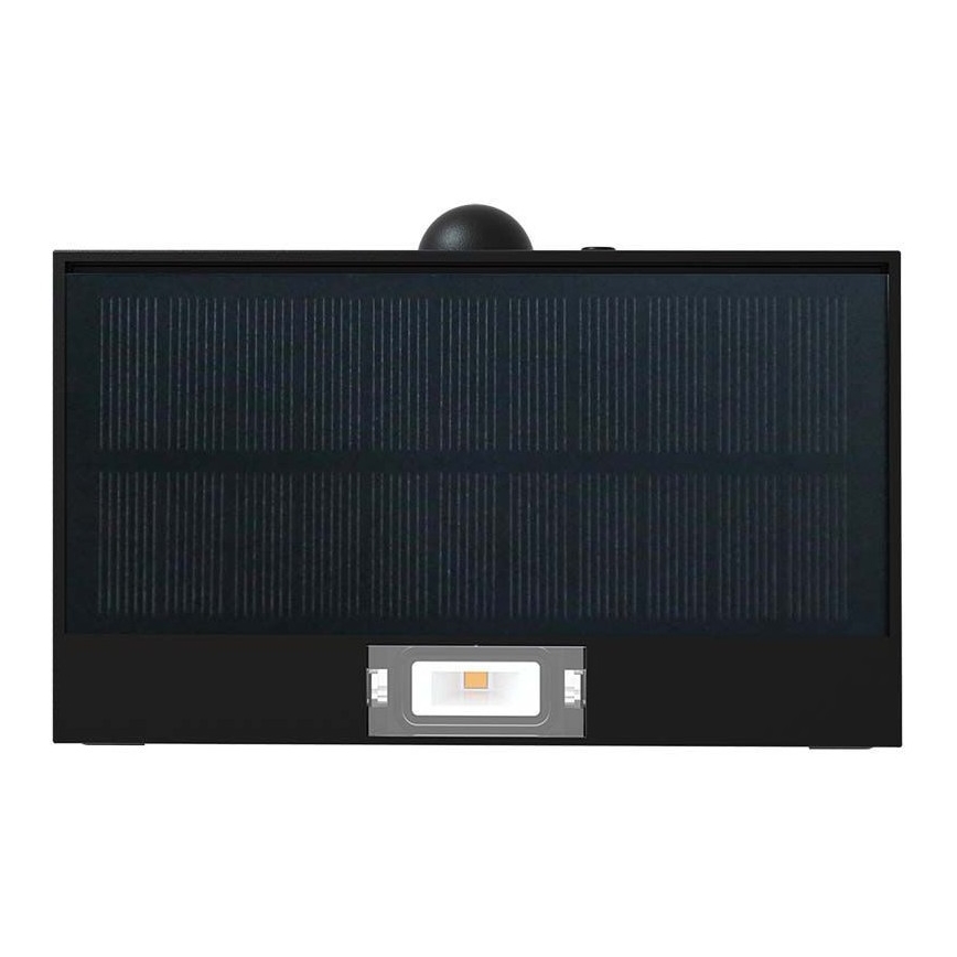 Applique a LED solare con sensore LED/3W/3,7V 3000K/4000K IP65 nero