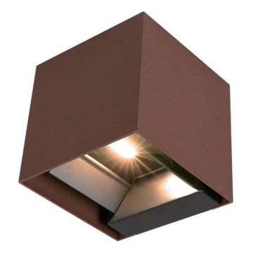 Applique a LED solare con sensore LED/9W/3,7V IP65 4000K marrone