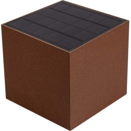 Applique a LED solare con sensore LED/9W/3,7V IP65 4000K marrone