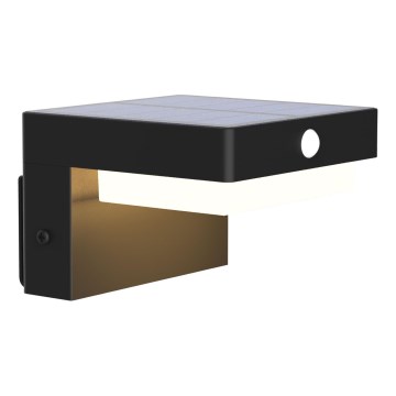Applique a LED solare con sensore MALI LED/4,5W/3,7V 2000 mAh IP44 nero