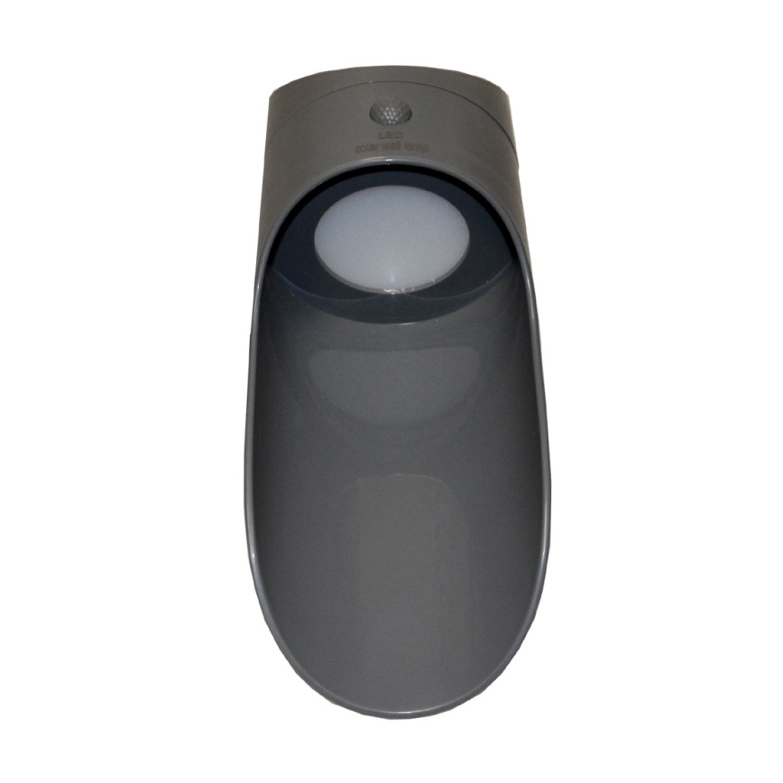 Applique a LED solare con sensore PALESA LED/1W/3,7V IP65 1800 mAh grigio