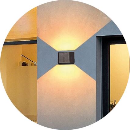 Applique a LED solare CUBUS 2xLED/1,5W/3,7V IP54