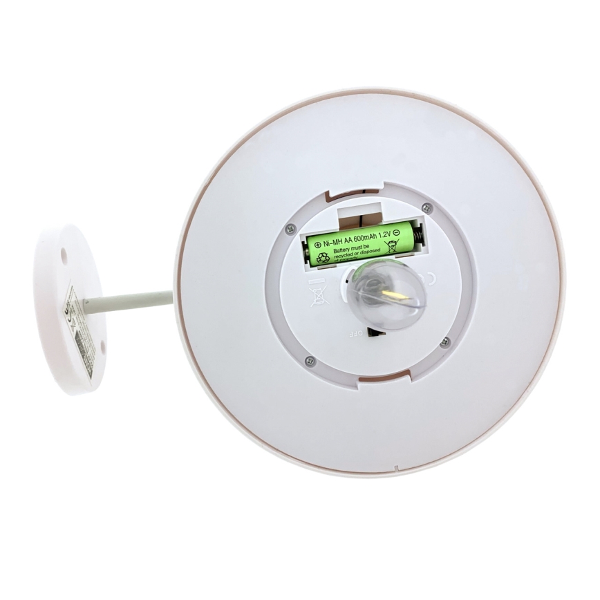 Applique a LED solare LED/0,5W/1,2V IP44 bianco