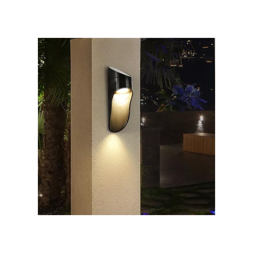 Applique a LED solare PALESA LED/1W IP65 nero
