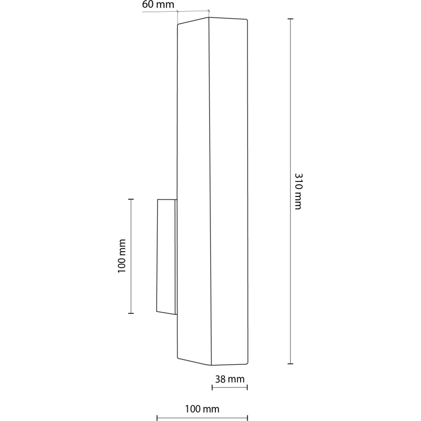 Applique a LED TEO LED/3W/230V 3000K pino