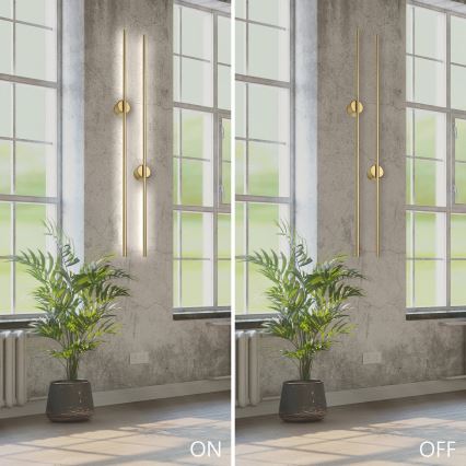 Applique a parete LANA LED/12W/230V 4000K oro opaco