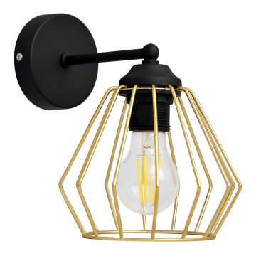 Applique AGAT 1xE27/15W/230V oro/nero