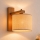 Applique AIDA 1xE27/15W/230V rovere/rafia