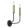 Applique AKASYA 2xE14/15W/230V nero/oro
