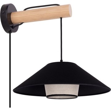 Applique AMIGO 1xE27/25W/230V rovere