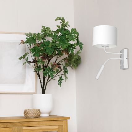 Applique ARDEN 1xE27/60W+1xG9/8W/230V bianco