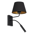 Applique ARDEN 1xE27/60W/230V + 1xG9/8W nero/oro