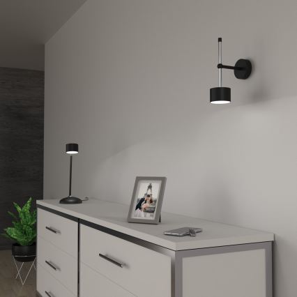Applique ARENA 1xGX53/11W/230V nero/cromo lucido