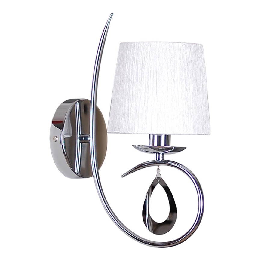 Applique ARNIKA 1xE14/40W/230V cromo lucido/bianco