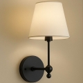 Applique ASPARAGUS 1xE27/40W/230V nero/crema