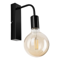 Applique ASTRID 1xE27/60W/230V nero lucido