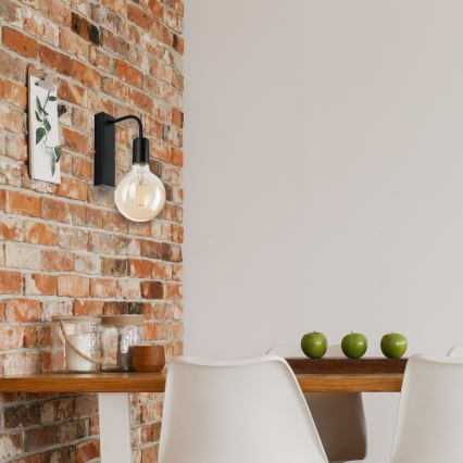 Applique ASTRID 1xE27/60W/230V opaco nero