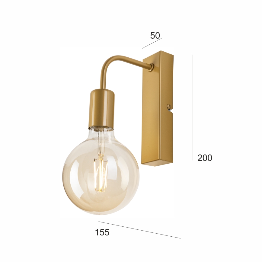 Applique ASTRID 1xE27/60W/230V oro