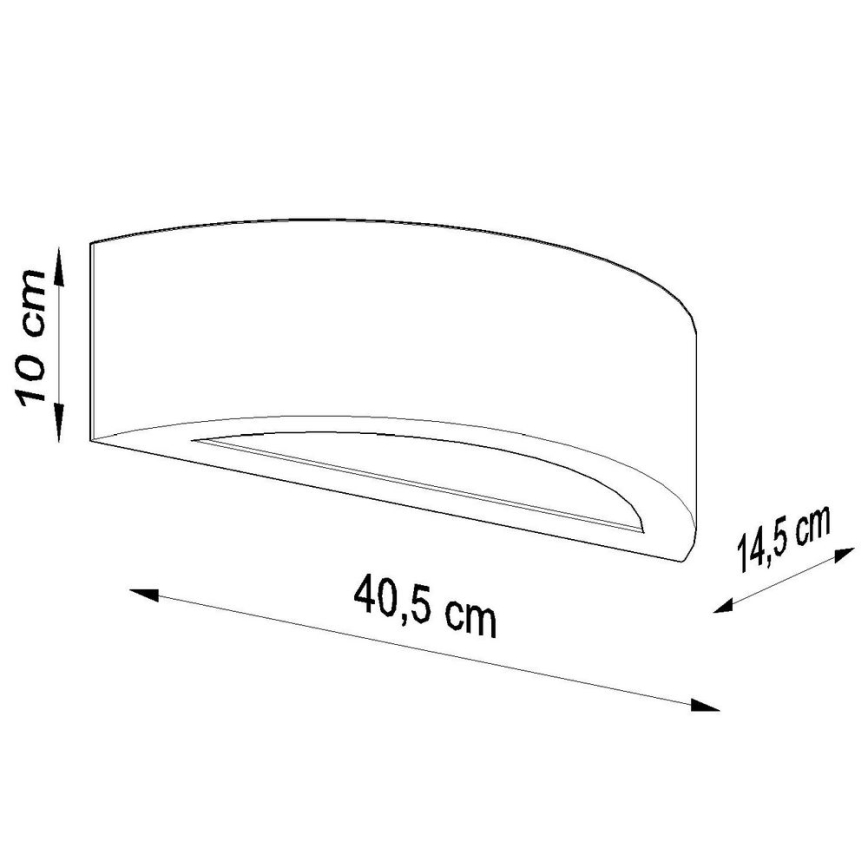 Applique ATENA 1xE27/60W/230V grigia