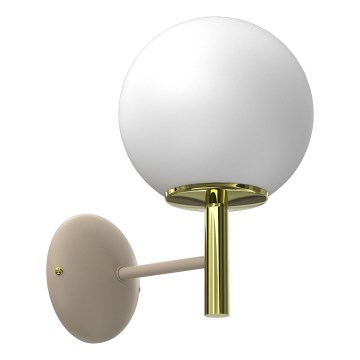 Applique AWINION 1xE27/15W/230V beige/oro