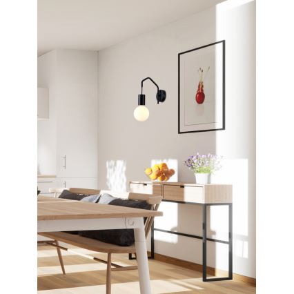 Applique BASSO 1xE27/40W/230V nero