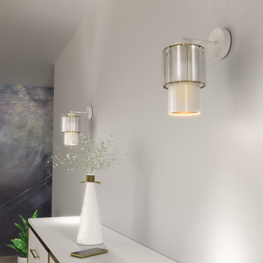 Applique BLANCO 1xE27/60W/230V bianco