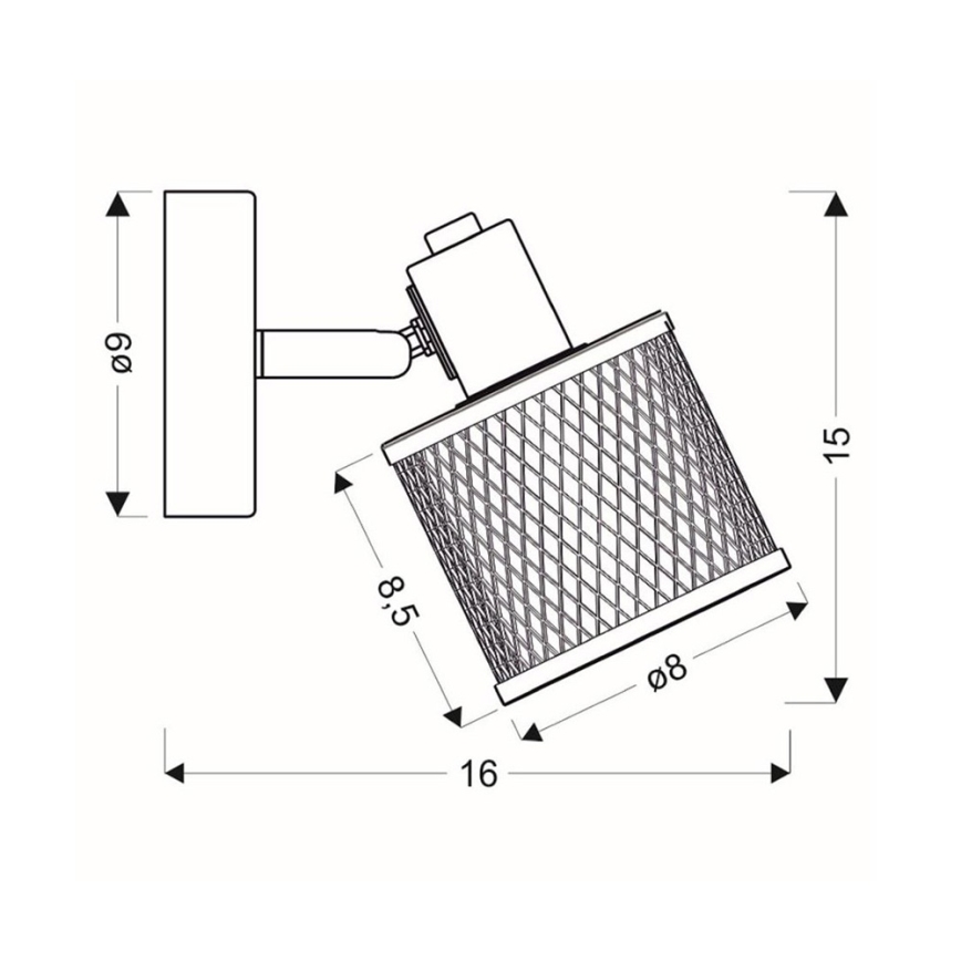 Applique CANABERA 1×E14/40W/230V