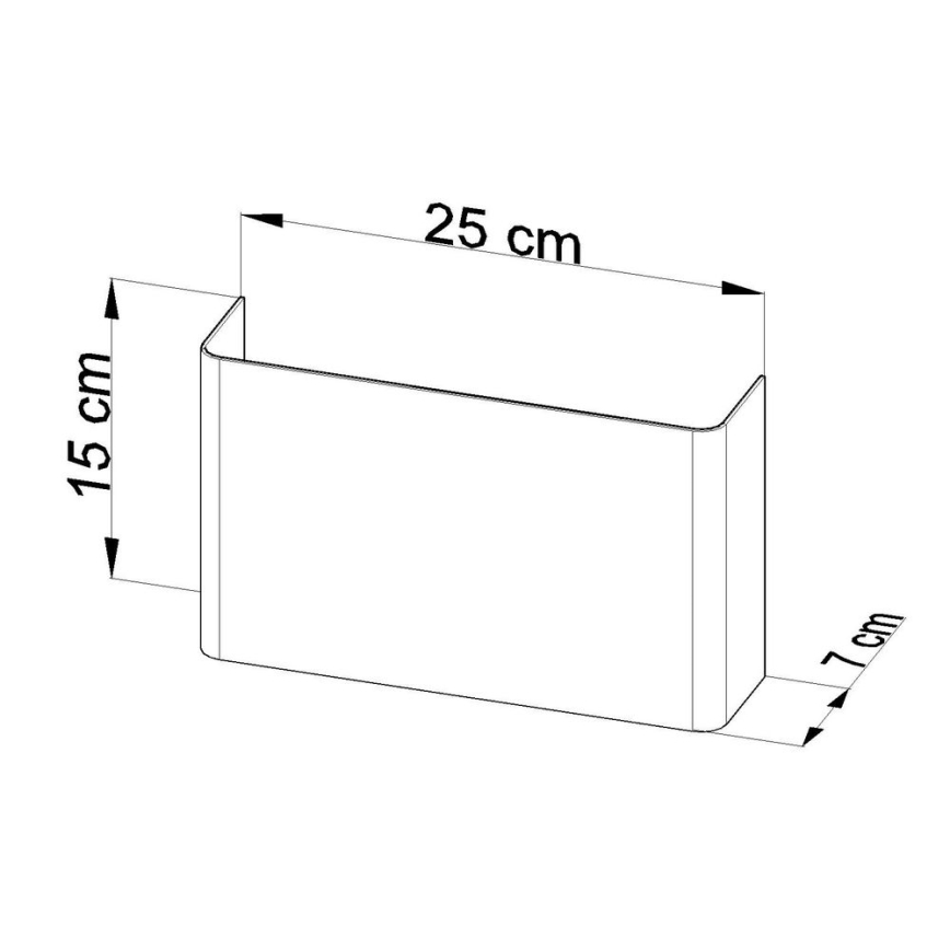 Applique COPERTURA 2xG9/40W/230V bianco